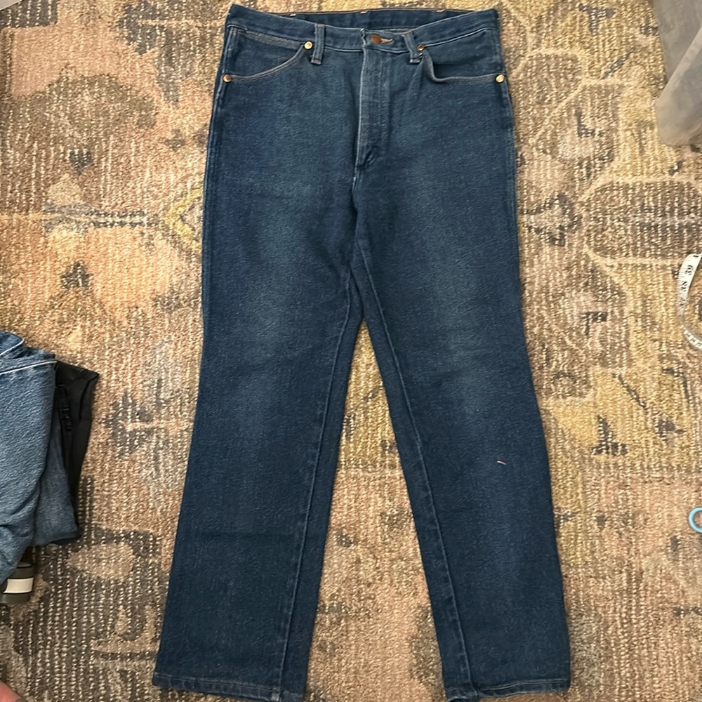 Vintage wrangler straight leg jeans 34 x 30 - actual 32 x 29